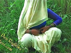 Radhika Bhabhi Opening Her Blouse Before Outdoor Sex