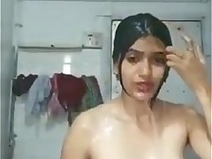 Desi girl naked bathing for bf
